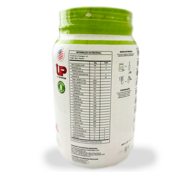 Whey Protein 3w Zero Lactose 4up Nutrition