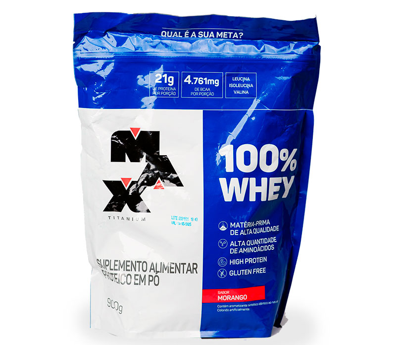 Refil 100% Whey Protein Concentrado 900g