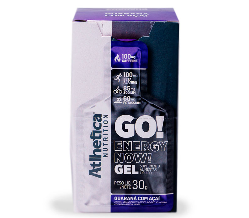 Energy Now Go! Gel Sabor Guaraná E Açaí 10un 30g Atlhetica